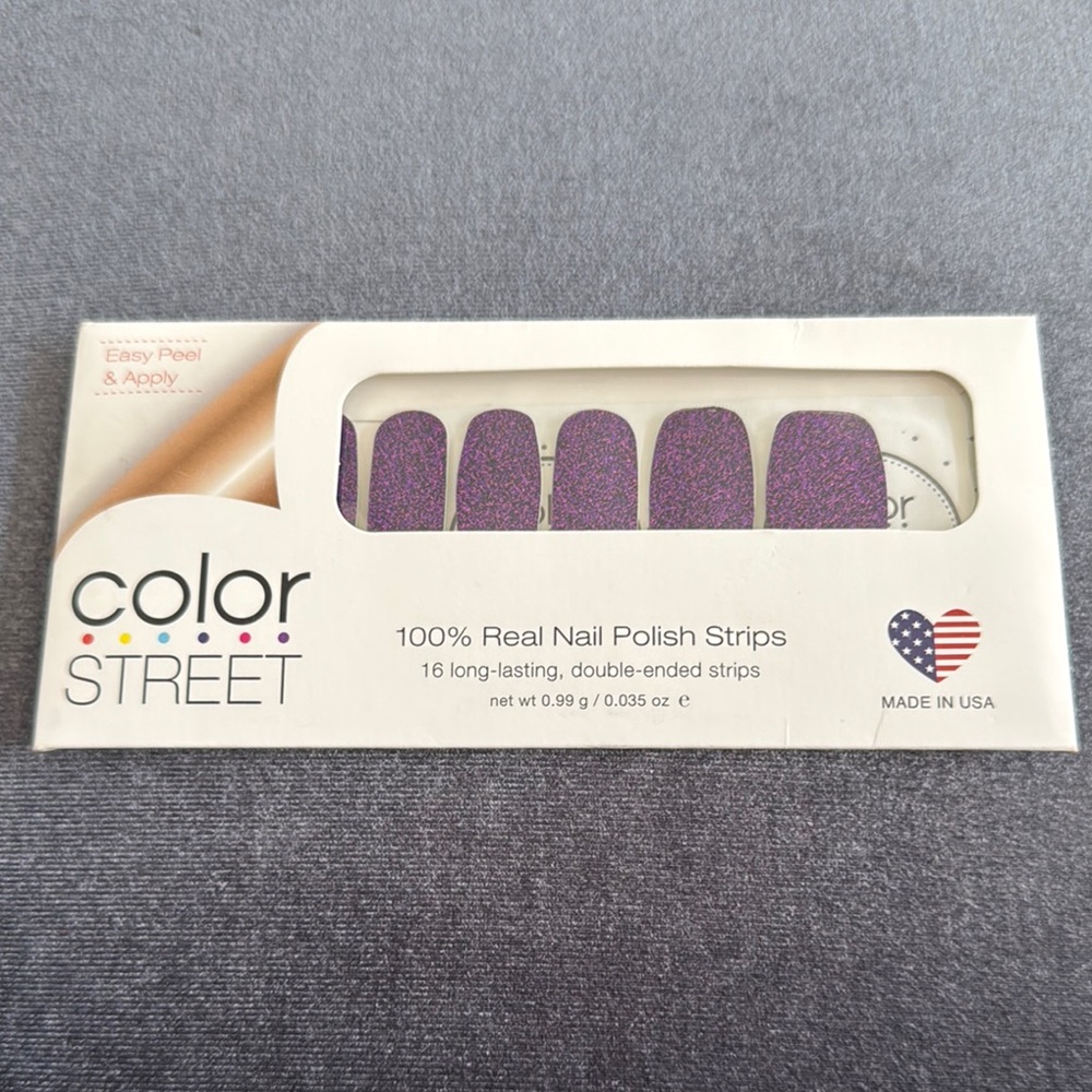 Color Street Nail Polish Strips Size OS Color Glitter Purple